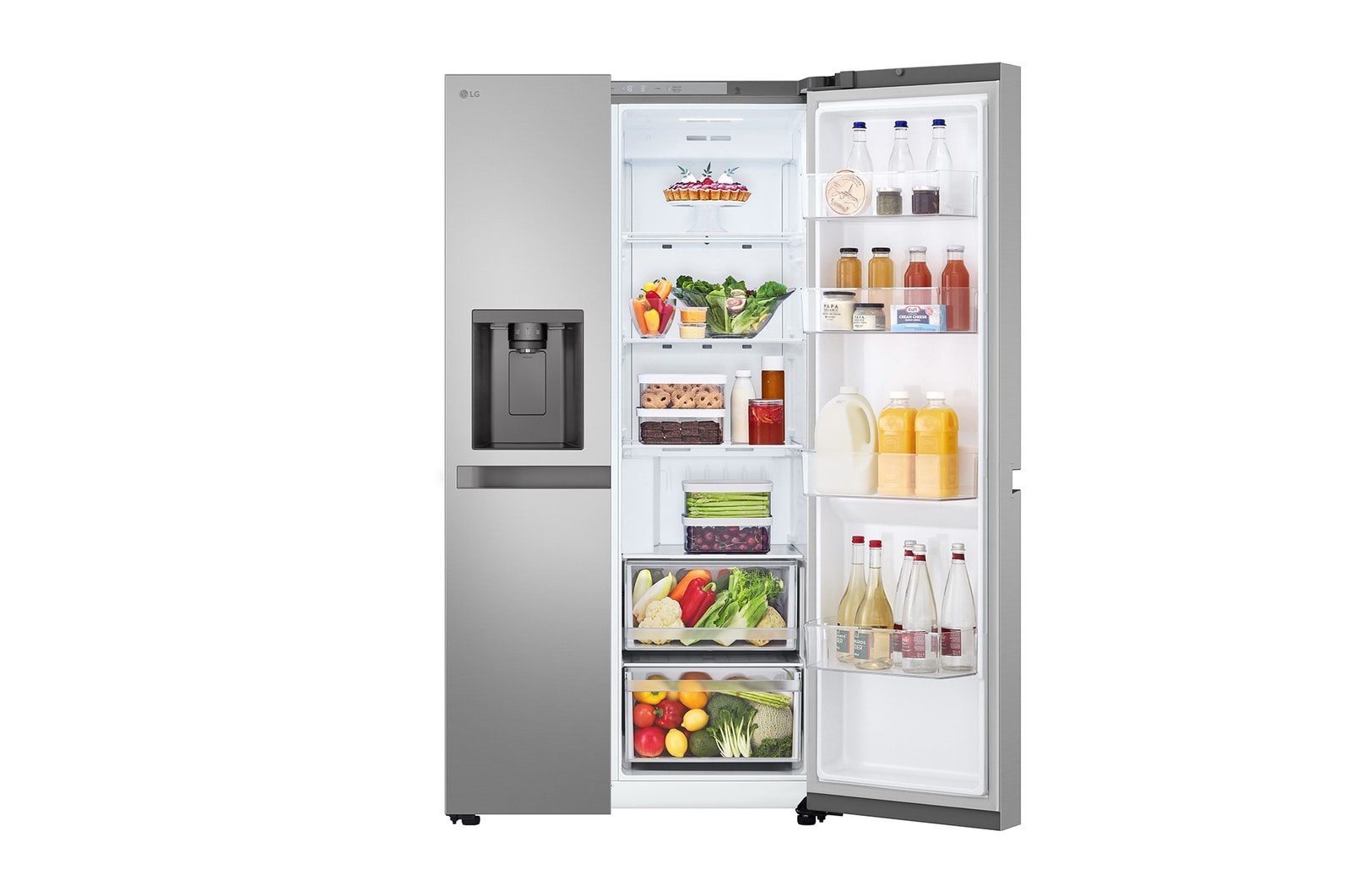 LG 638L Amerikaanse koelkast Zilver  | Linear Cooling™, GSLC40PYPE