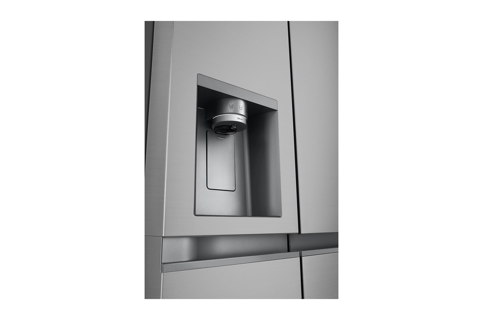 LG 628L Amerikaanse koelkast Zilver | ThinQ™ | Uvnano™ | FRESH Converter™, GSLE81PYBD