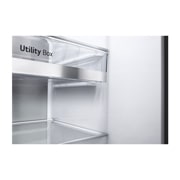 LG 635L inhoud | DoorCooling+™ | Moist Balance Crisper | Fresh Balancer™ | Water- en ijsdispenser met UVnano™ | Total No Frost | Inverter Linear Compressor, GSLV91MBAC
