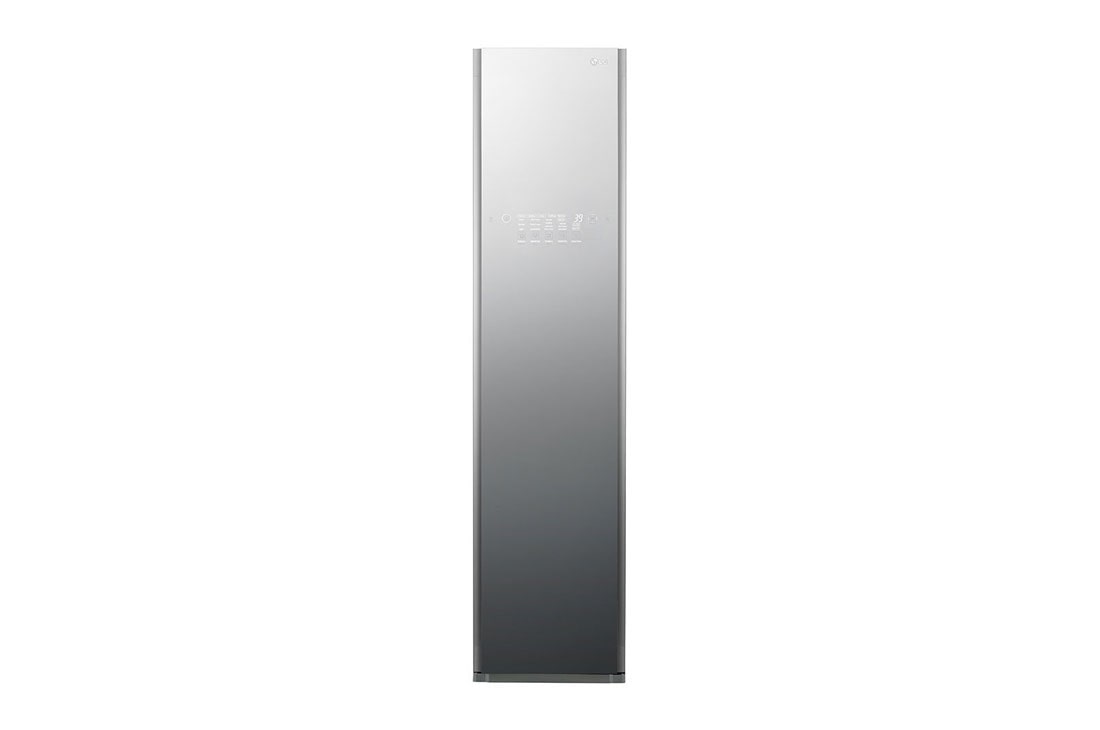 Voorkant van 185cm Styler Stoomkast met spiegeldeur | Inverter Warmtepomp Compressor® | ThinQ™ - S3MFC