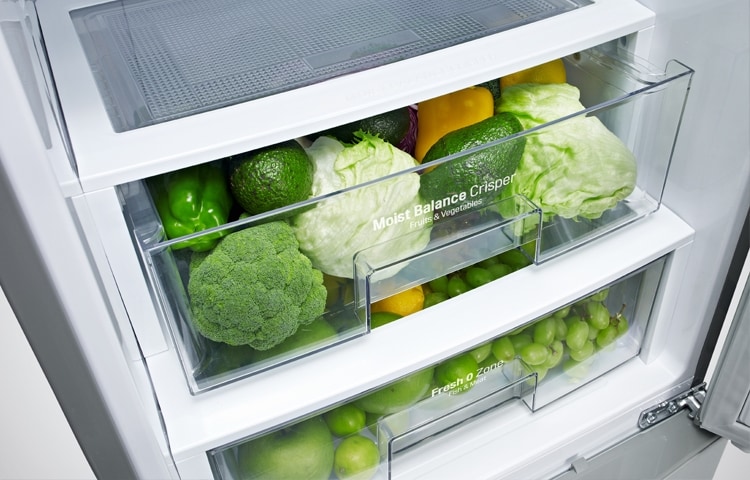 LG Altijd zuinig, Total No Frost, Moist Balance Crisper, Zero Clearance, GBB530NSCFE