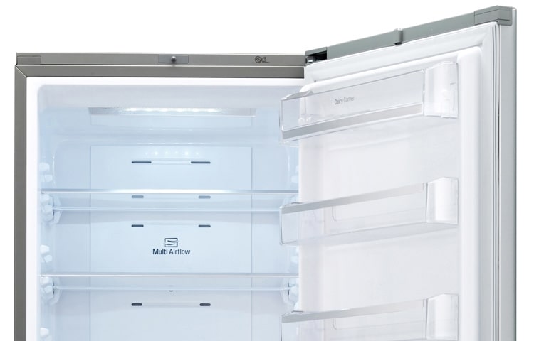 LG Altijd Zuinig | Multi Air-Flow | Total No Frost | 10 Jaar Garantie op de Linear Compressor, GBB530NSQFE