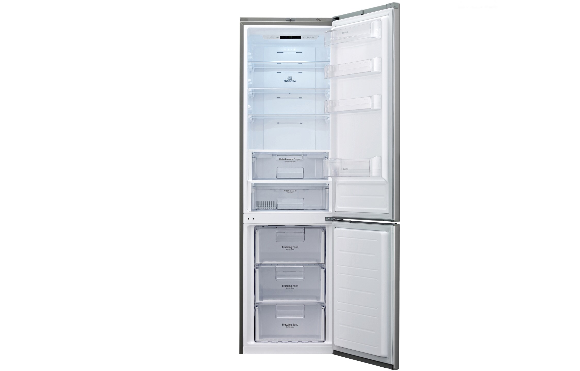 LG Altijd Zuinig | Multi Air-Flow | Total No Frost | 10 Jaar Garantie op de Linear Compressor, GBB530PZCFS