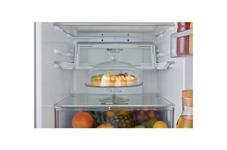 LG Altijd zuinig | Inverter Linear Compressor | Multi-Air Flow | Total no Frost | FRESH Balancer | FRESH converter | Groter vriesvak, GBB59PZFFB