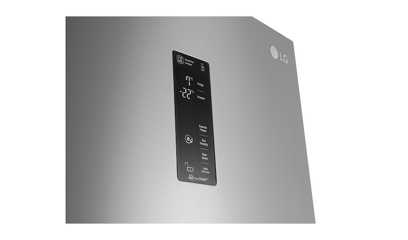 LG Altijd zuinig | Inverter Linear Compressor | Multi-Air Flow | Total no Frost | Moist Balance Crisper | FRESH Balancer | FRESH Converter | Bioshield | Groter vriesvak, GBB60NSYFE