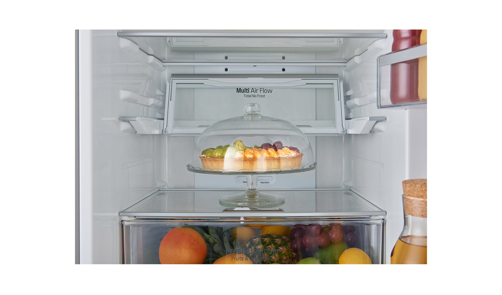 LG Altijd zuinig | Inverter Linear Compressor | Multi-Air Flow | Total no Frost | Moist Balance Crisper | FRESH Balancer | FRESH Converter | Bioshield | Groter vriesvak, GBB60NSYFE