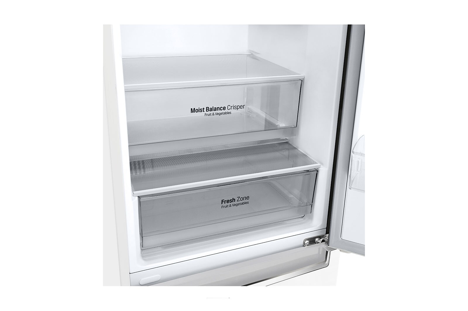 LG Altijd zuinig | D | Door Cooling+ | 341L inhoud | Total no frost | Inverter Linear Compressor| Groter koel & vriesvak | 36dB – Stilste koelkast, GBB61SWGFN