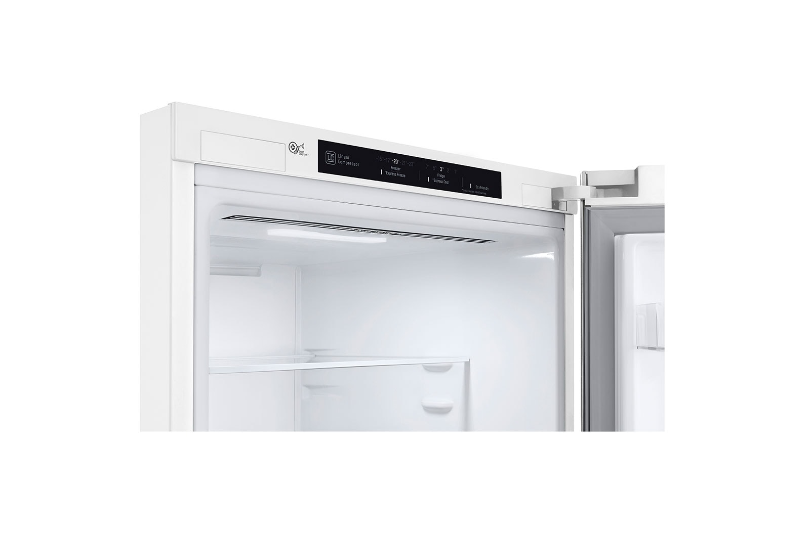 LG Altijd zuinig | D | Door Cooling+ | 341L inhoud | Total no frost | Inverter Linear Compressor| Groter koel & vriesvak | 36dB – Stilste koelkast, GBB61SWGFN
