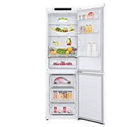 LG Altijd zuinig | D | Door Cooling+ | 341L inhoud | Total no frost | Inverter Linear Compressor| Groter koel & vriesvak | 36dB – Stilste koelkast, GBB61SWGFN