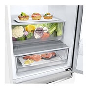 LG Altijd zuinig | D | Door Cooling+ | 341L inhoud | Total no frost | Inverter Linear Compressor| Groter koel & vriesvak | 36dB – Stilste koelkast, GBB61SWGFN