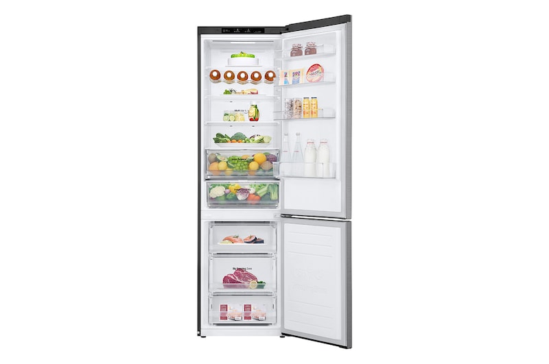 LG Altijd zuinig | D | Door Cooling+ | 384L inhoud | Total no frost | Linear Compressor | Groter koel & vriesvak | 36dB – Stilste koelkast, GBB62PZGFN