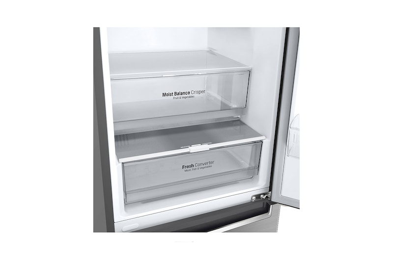 LG Door Cooling+ - Door en door koel | 384L inhoud | Moist Balance Crisper | Smart Inverter Compressor, GBB62PZGGN