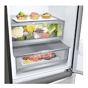LG Door Cooling+ | 341L inhoud | Total no frost | Linear Compressor | Groter koel & vriesvak | 36dB – Stilste koelkast, GBB71NSDFN