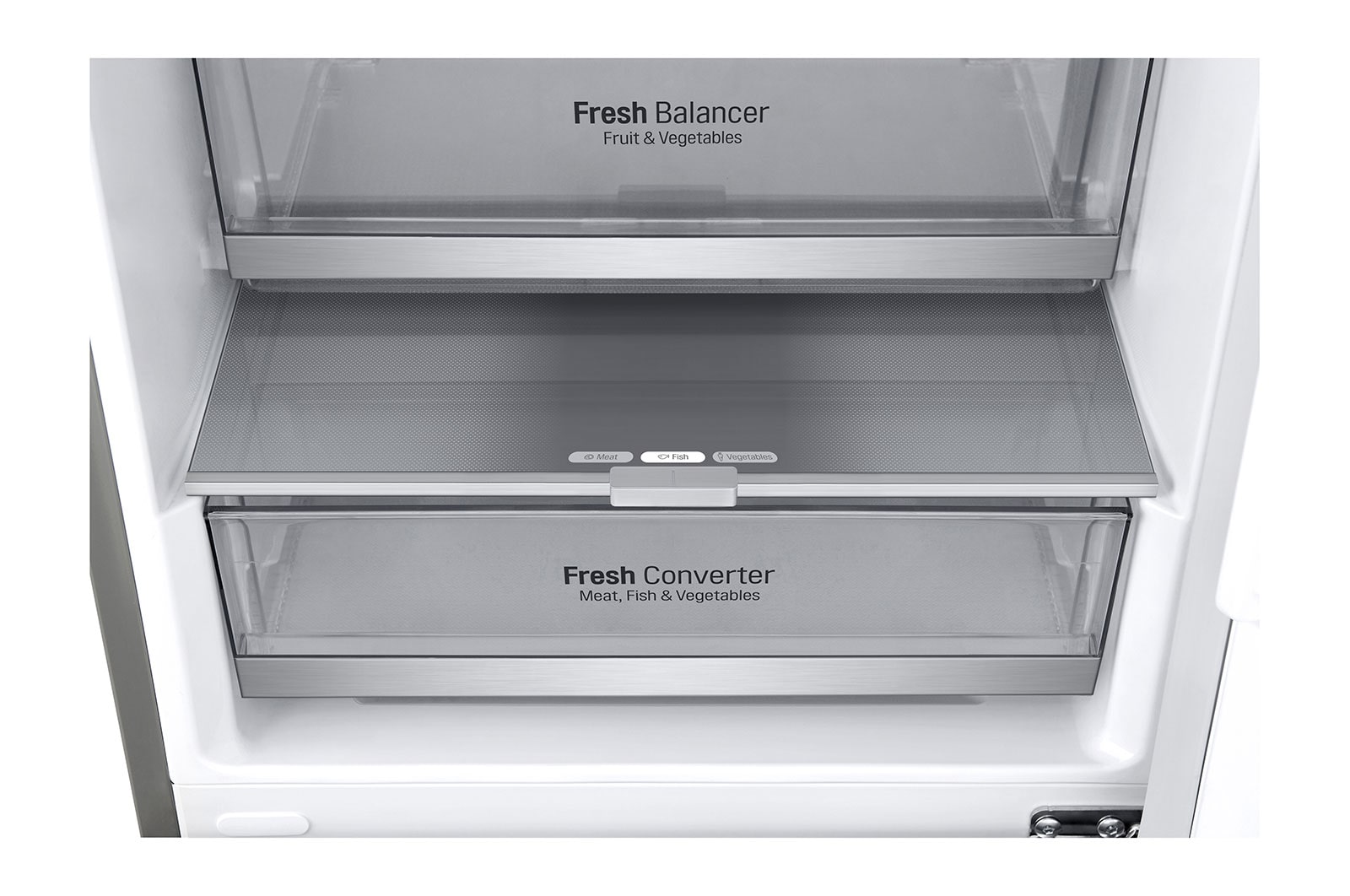 LG Door Cooling+ - Door en door koel | 341L inhoud | Smart Inverter Compressor, GBB71NSUGN