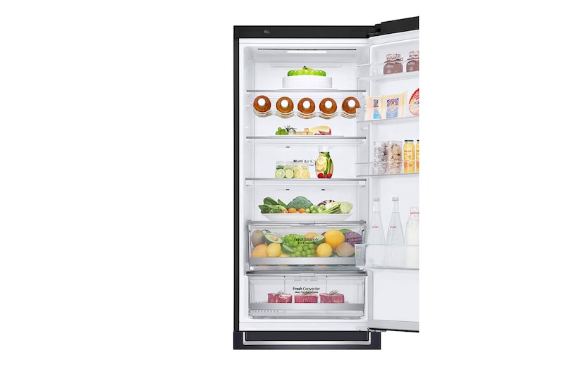 LG Altijd zuinig | D | Door Cooling+ | 384L inhoud | Total no frost | Inverter Linear Compressor | Groter koel & vriesvak | 36dB – Stilste koelkast, GBB72MCUFN