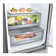 LG Altijd zuinig | D | Door Cooling+ | 384L inhoud | Total no frost | Linear Compressor | Groter koel & vriesvak | 36dB – Stilste koelkast, GBB72STCXN