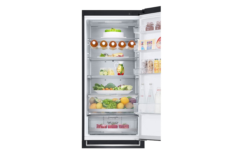 LG Altijd zuinig | B | Door Cooling+ | Total no frost | Inverter Linear Compressor | Groter koel & vriesvak | 35dB – Stilste koelkast, GBB92MCABP