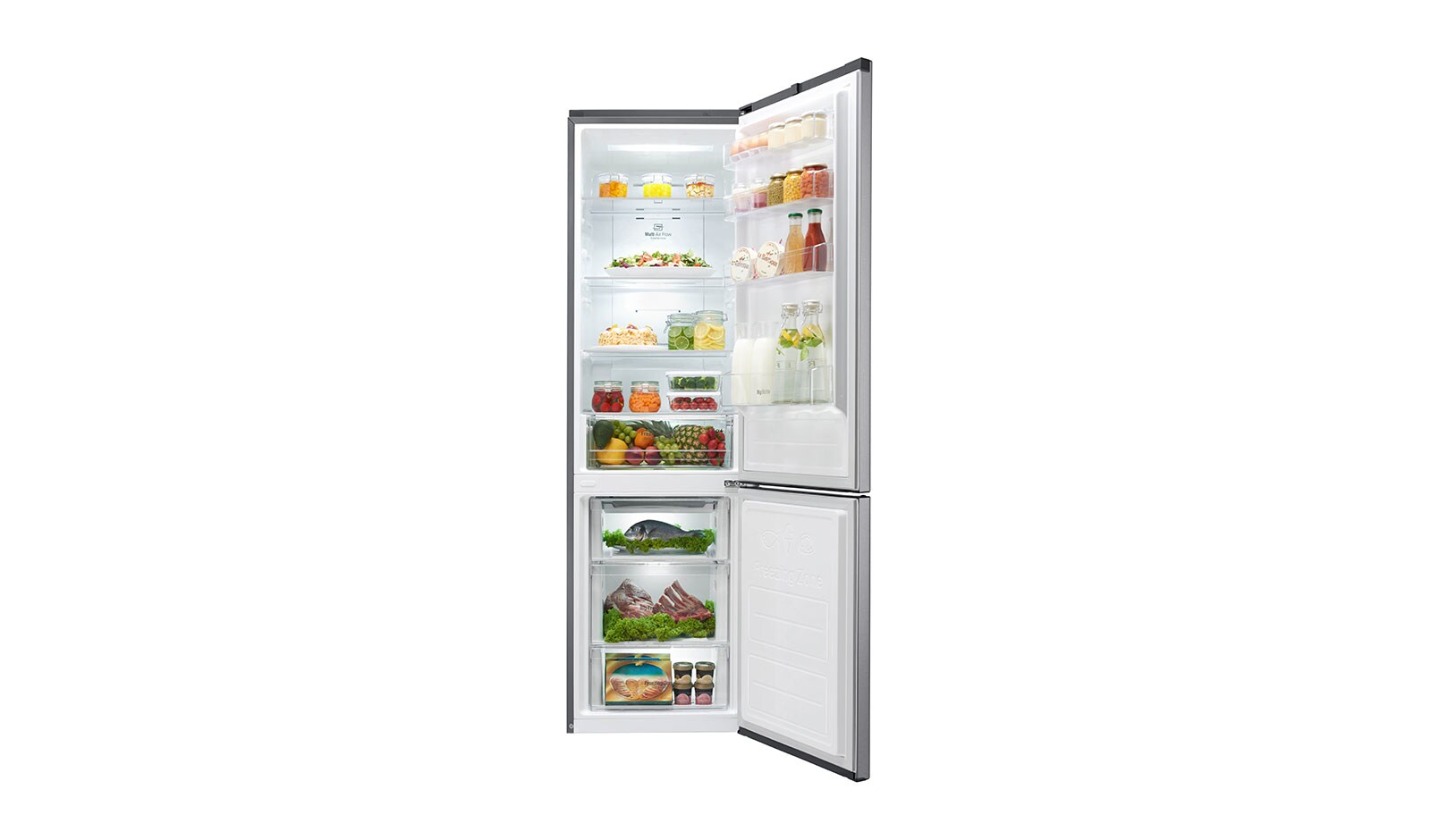 LG Altijd zuinig | Multi-Air Flow | Total no frost | Linear compressor | FRESH Converter | Groter vriesvak, GBP20DSQFS