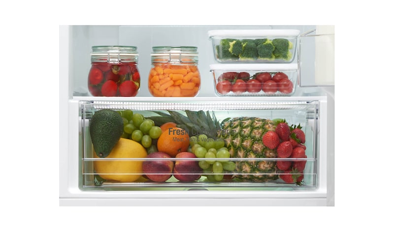 LG Altijd zuinig | Multi-Air Flow | Total no frost | Linear compressor | FRESH Converter | Groter vriesvak, GBP20DSQFS