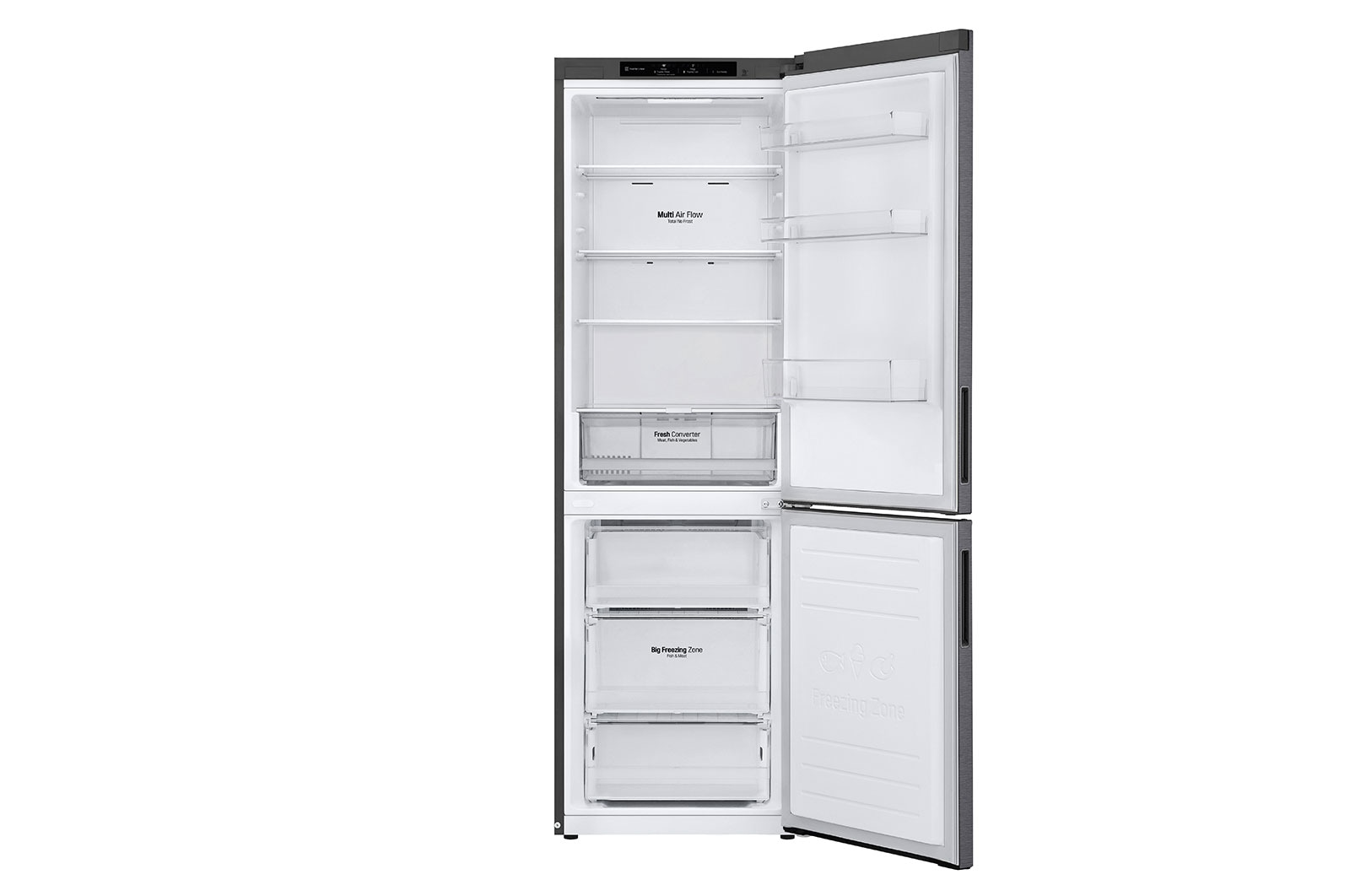 LG Door Cooling+ - Door en door koel | 341L inhoud | Smart Inverter Compressor, GBP61DSPGC