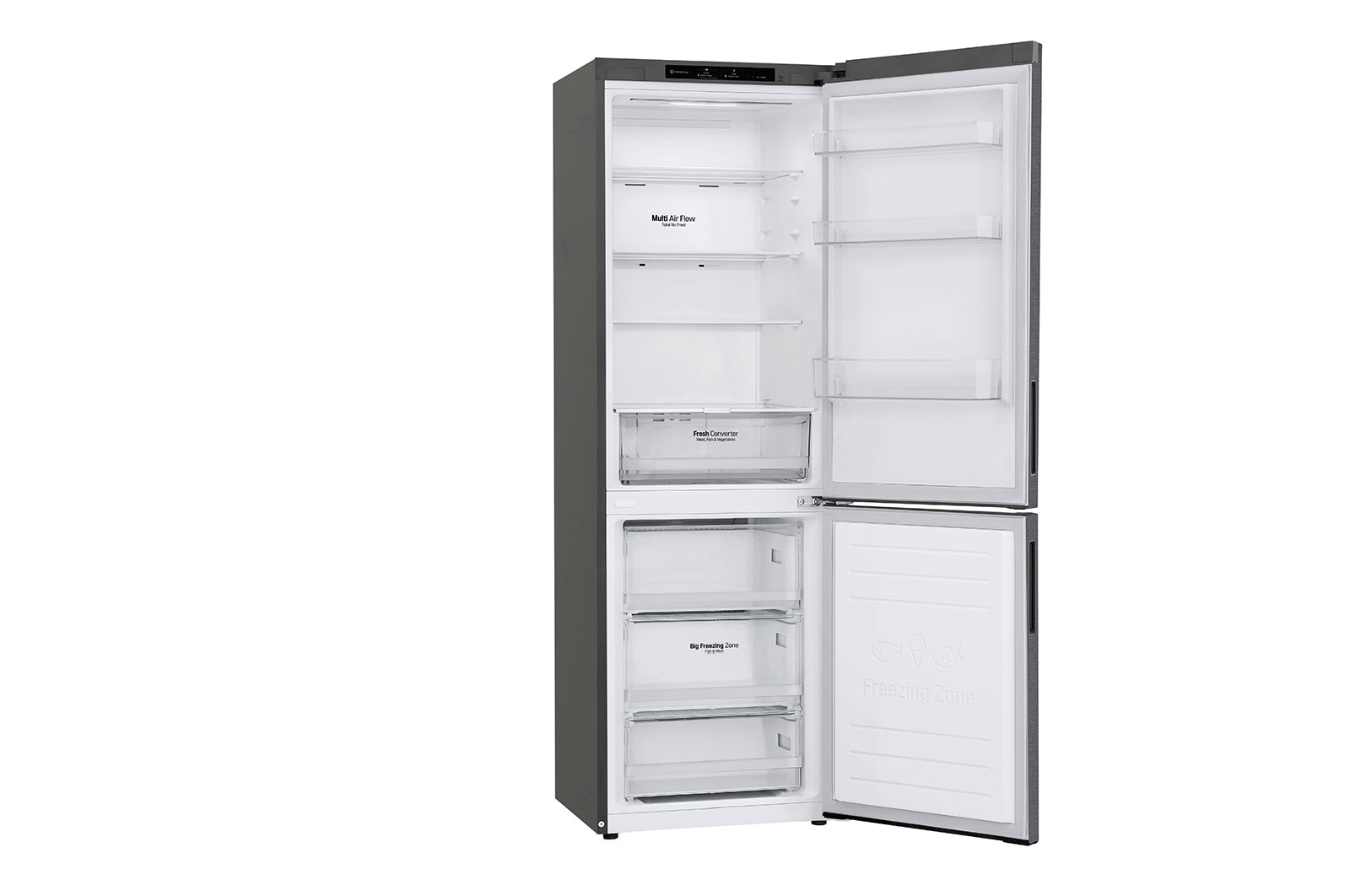 LG Door Cooling+ - Door en door koel | 341L inhoud | Smart Inverter Compressor, GBP61DSPGC