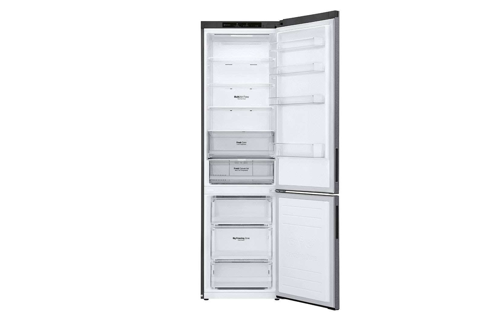 LG 384L inhoud | DoorCooling+™ | FRESHConverter™ | Inverter Linear Compressor, GBP62DSNCC