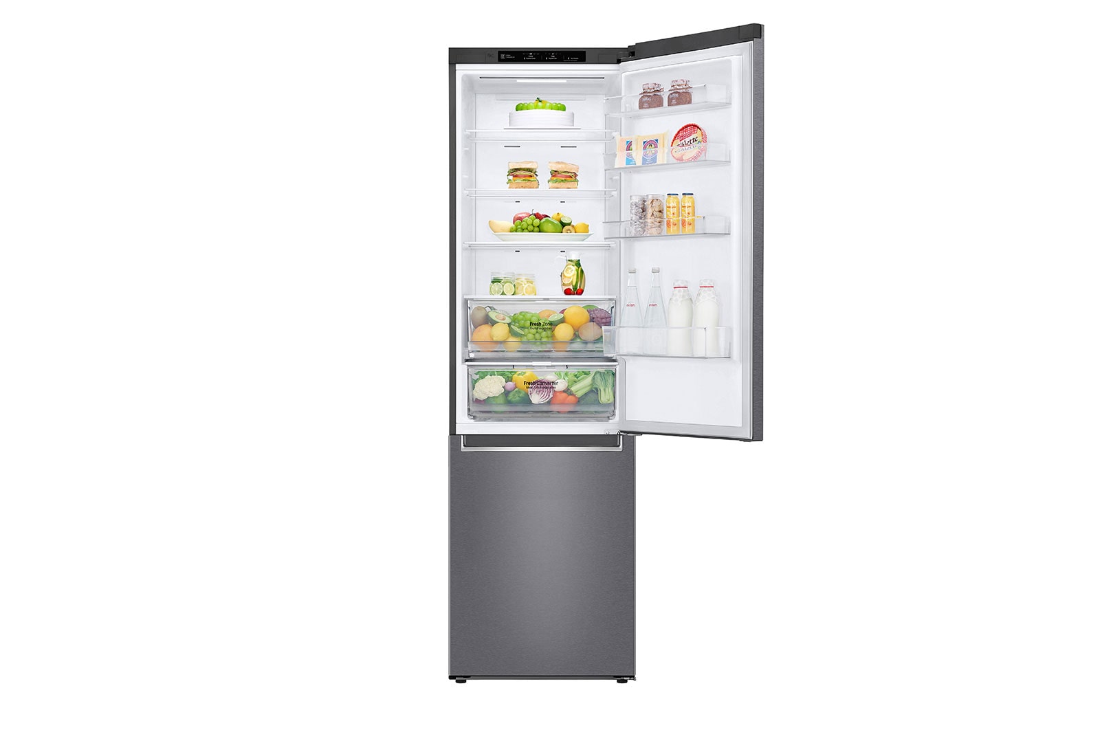 LG Altijd zuinig | D | Door Cooling+ | 384L inhoud | Total no frost | Inverter Linear Compressor | Groter koel & vriesvak | 36dB – Stilste koelkast, GBP62DSNFN