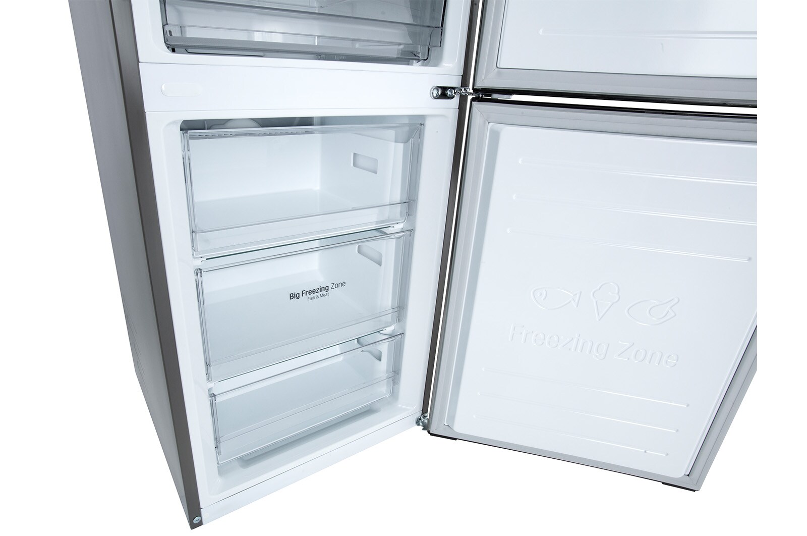 LG Altijd zuinig | D | Door Cooling+ | 384L inhoud | Total no frost | Inverter Linear Compressor | Groter koel & vriesvak | 36dB – Stilste koelkast, GBP62DSSFR