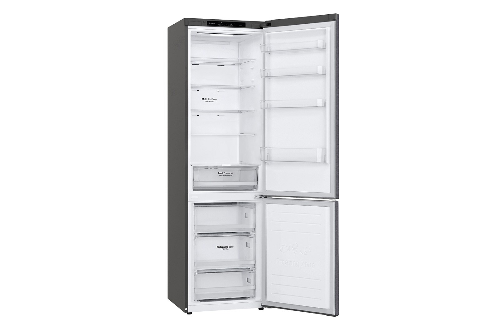 LG Altijd zuinig | D | Door Cooling+ | 384L inhoud | Total no frost | Inverter Linear Compressor | Groter koel & vriesvak | 36dB – Stilste koelkast, GBP62DSSFR