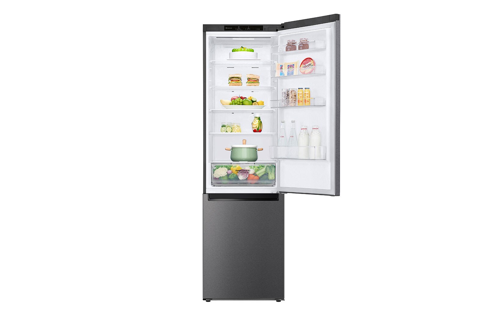 LG Door Cooling+ - Door en door koel | 384L inhoud | Smart Inverter Compressor, GBP62DSSGR