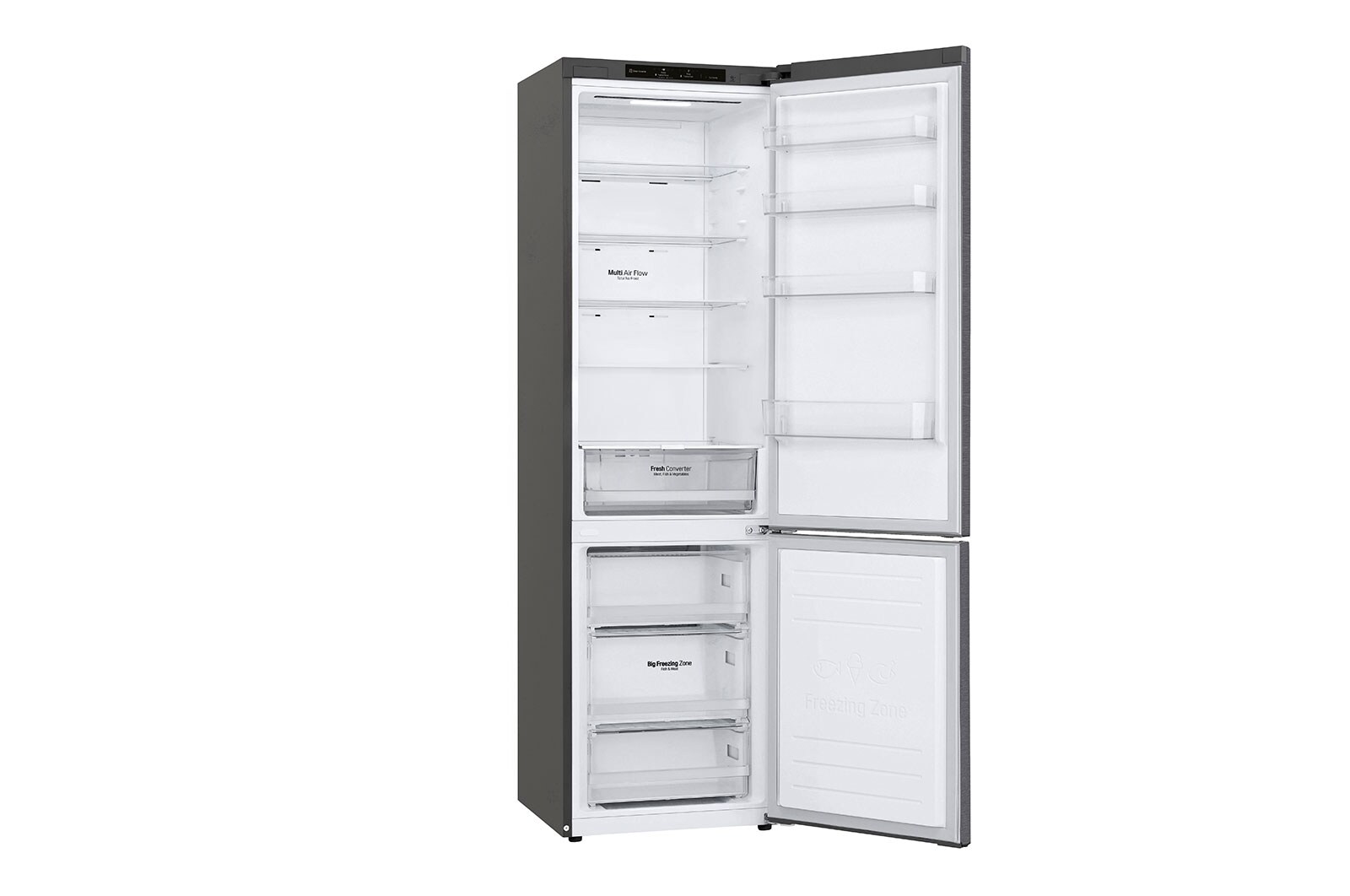 LG Door Cooling+ - Door en door koel | 384L inhoud | Smart Inverter Compressor, GBP62DSSGR