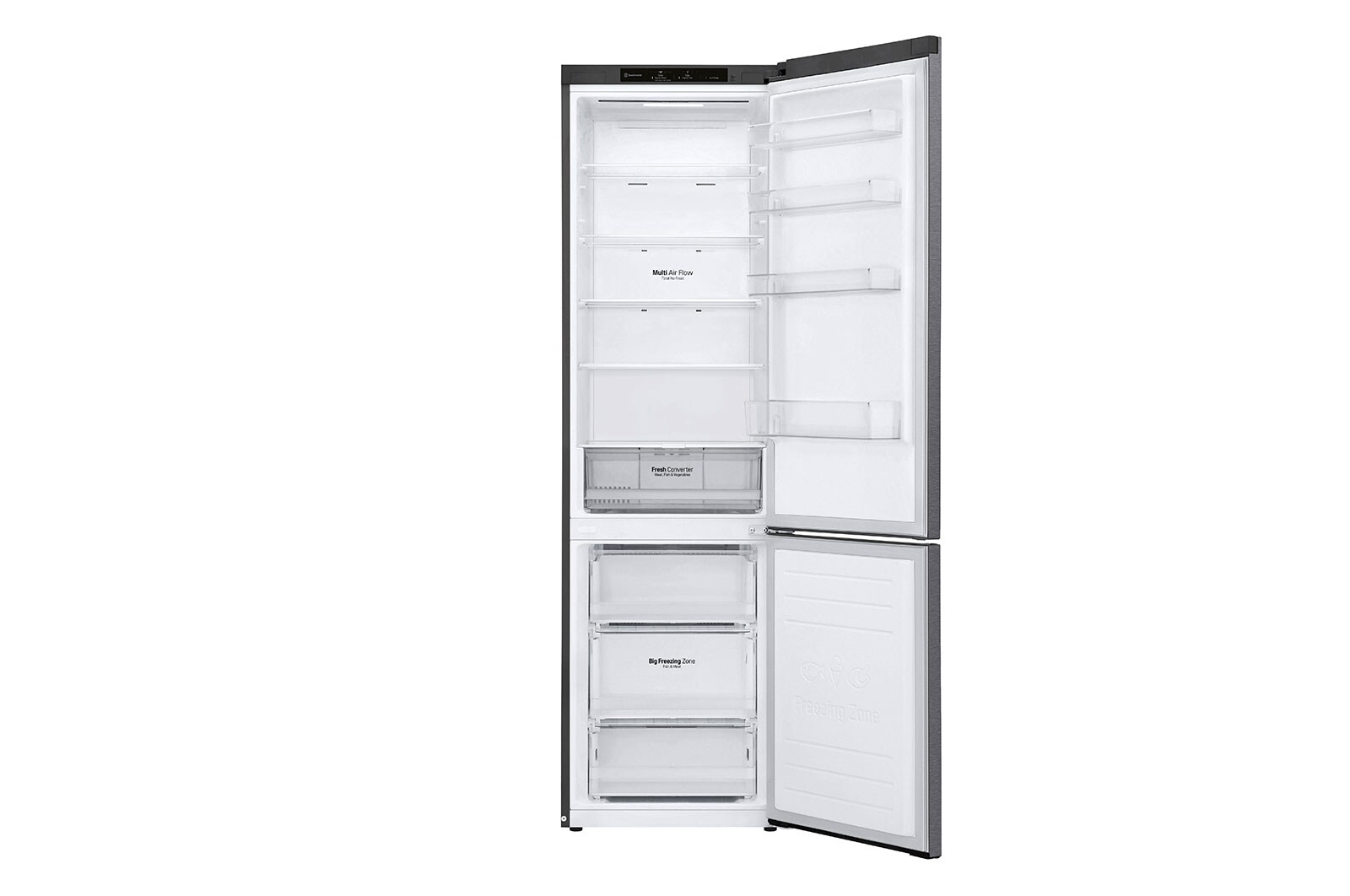LG Door Cooling+ - Door en door koel | 384L inhoud | Smart Inverter Compressor, GBP62DSSGR