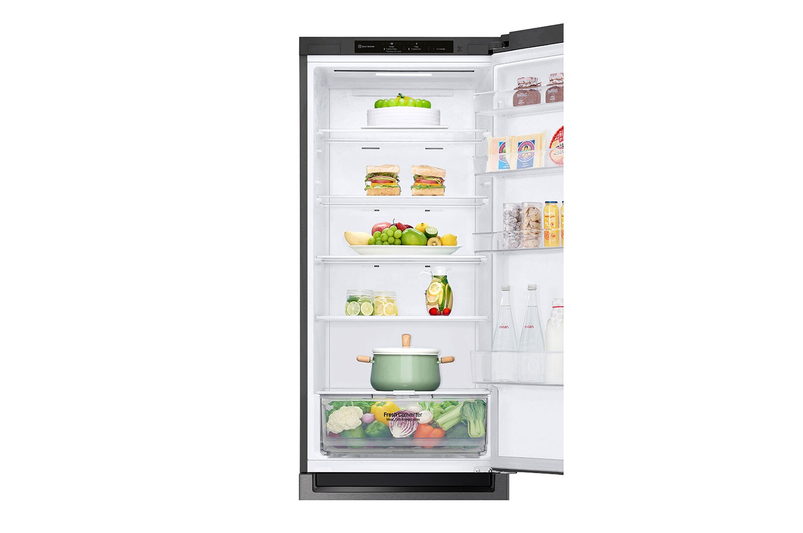 LG Door Cooling+ - Door en door koel | 384L inhoud | Smart Inverter Compressor, GBP62DSSGR