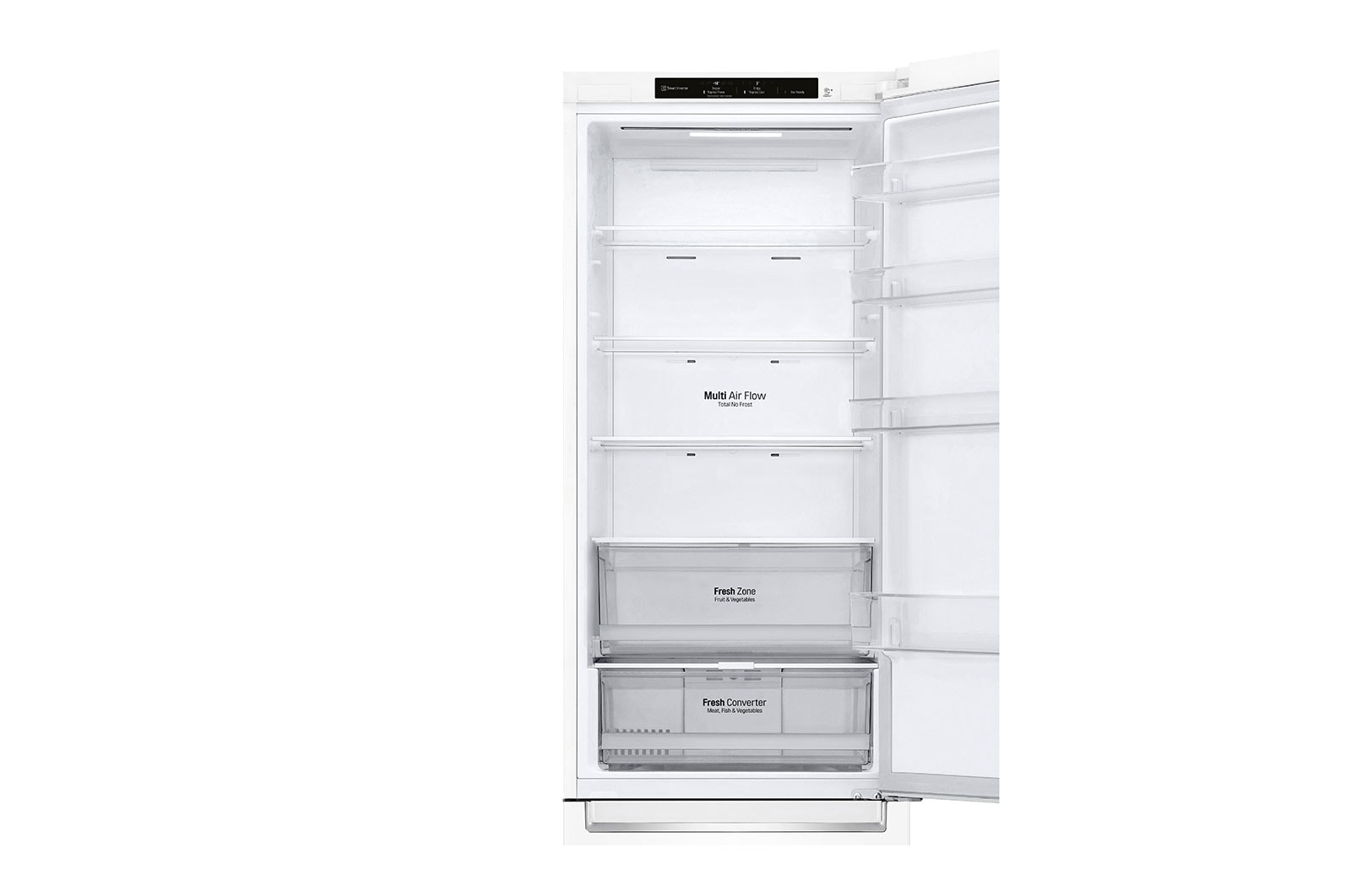 LG Door Cooling+ - Door en door koel | 384L inhoud | Smart Inverter Compressor, GBP62SWNGN
