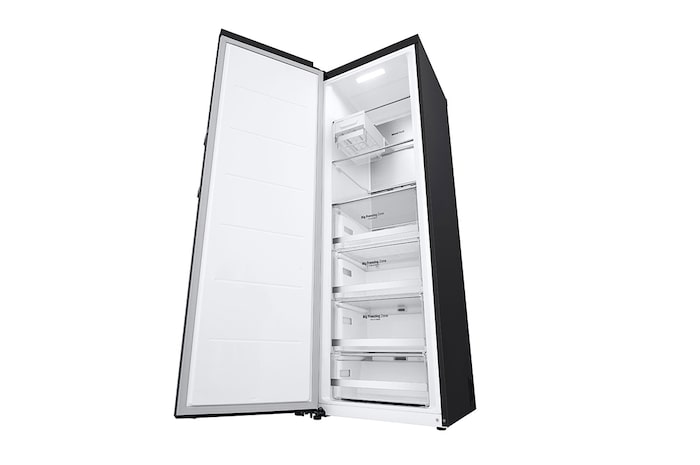 LG 324L Vriezer vrijstaand Antraciet | Total No Frost | Multi Air Flow | Inverter Linear Compressor, GFM61MCCSF