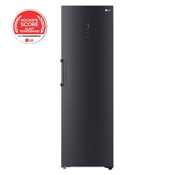 Voorkant van 386L Koelkast vrijstaand Antraciet | DoorCooling+™ | LinearCooling™ | FRESHBalancer™ - GLM71MCCSF