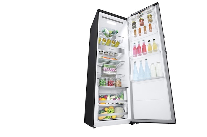 LG 386L Koelkast vrijstaand Antraciet | DoorCooling+™ | LinearCooling™ | FRESHBalancer™, GLM71MCCSF