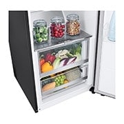 LG 386L Koelkast vrijstaand Antraciet | DoorCooling+™ | LinearCooling™ | FRESHBalancer™, GLM71MCCSF