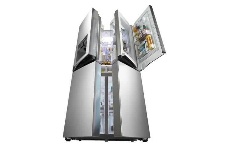 LG 4 deuren met Door-in-Door™ | Altijd zuinig A+ | Multi Air flow | Total No Frost | RVS | Kinderslot | 10 Jaar garantie op de Inverter Linear Compressor, GMJ916NSHV