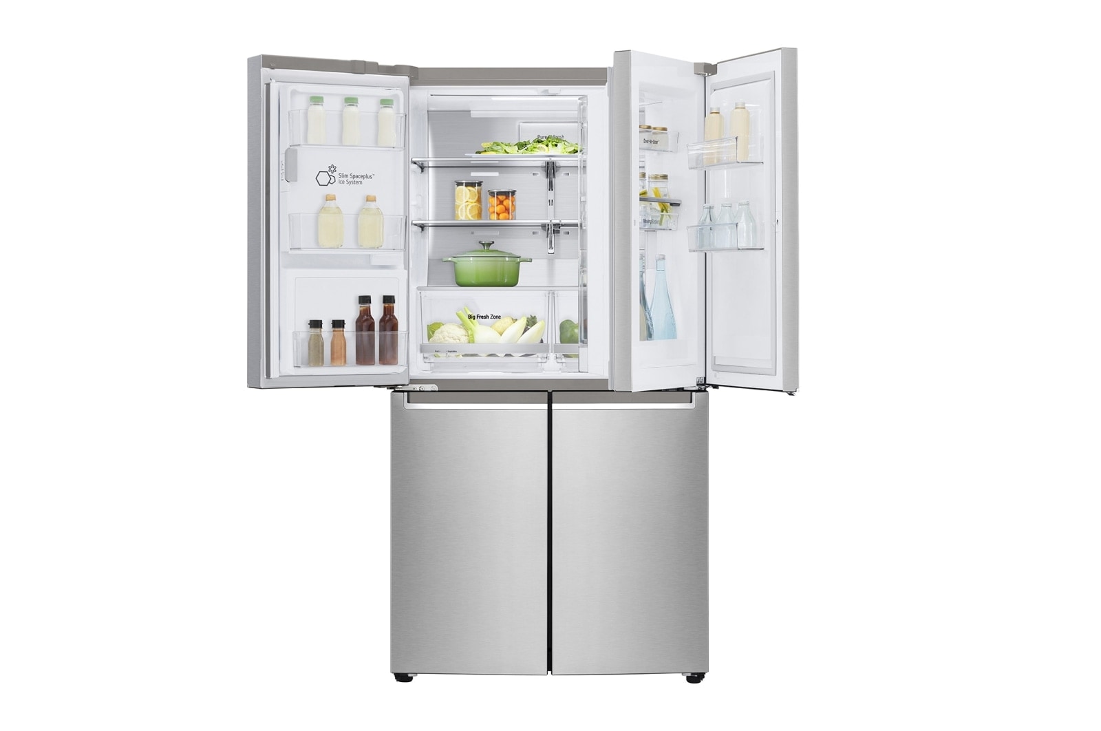 LG 638L inhoud | Door-in-Door™ | DoorCooling+™| Water- en ijsdispenser met UVnano™ | Total No Frost | Inverter Linear Compressor, GMJ945NS9F