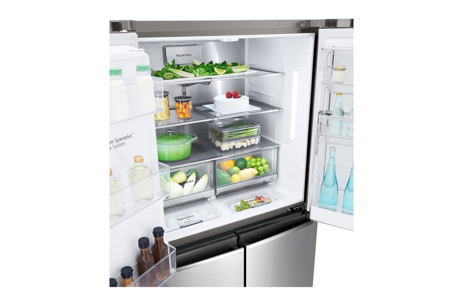 LG 638L inhoud | Door-in-Door™ | DoorCooling+™| Water- en ijsdispenser met UVnano™ | Total No Frost | Inverter Linear Compressor, GMJ945NS9F