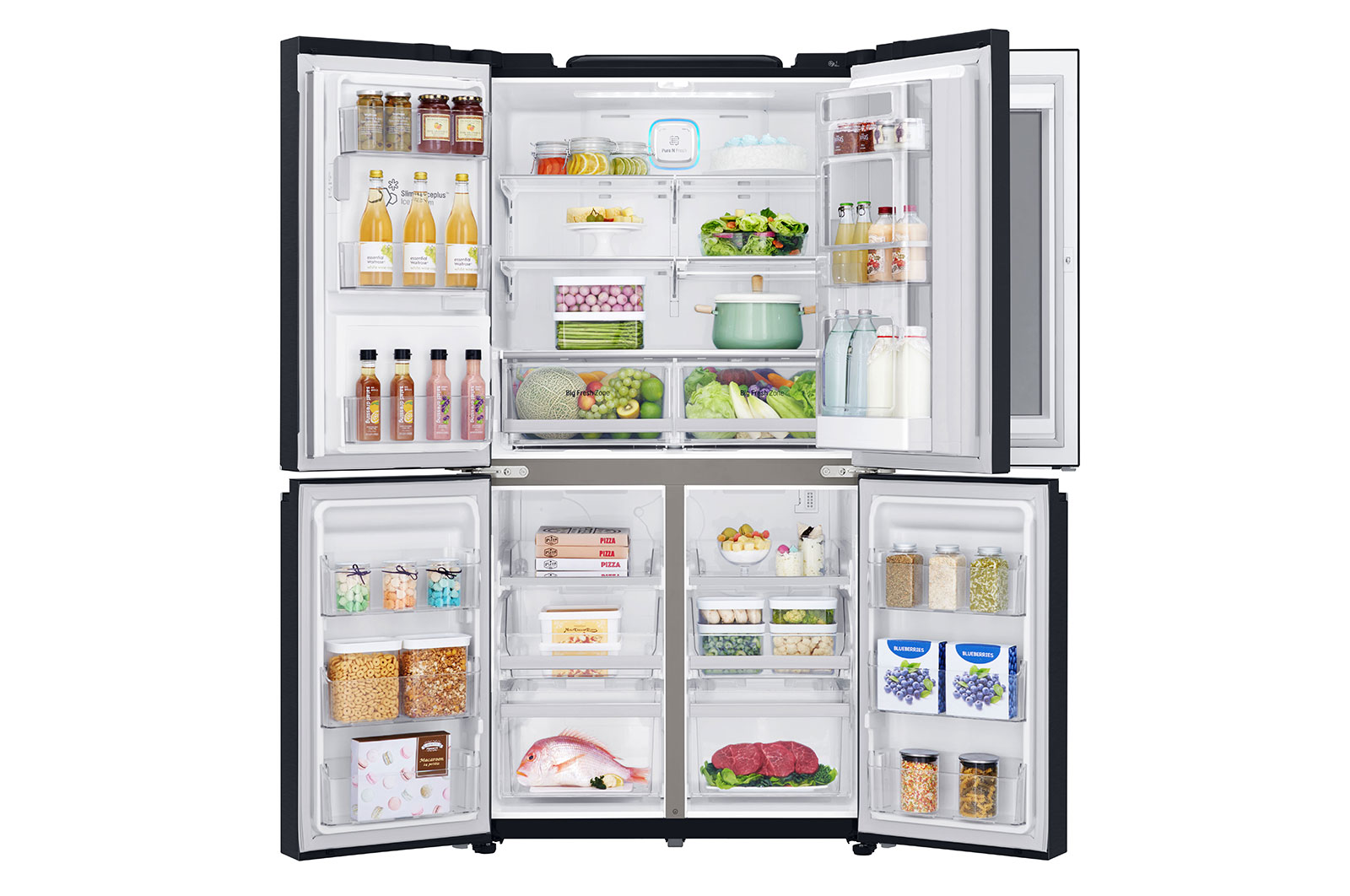 LG Knock. Knock. Keep it cool! | InstaView™ Door-in-Door™ | Amerikaanse koelkast | Multi-Door | Total No Frost | Inverter Linear Compressor | Extra koel- en vriesruimte, GMK9331MT