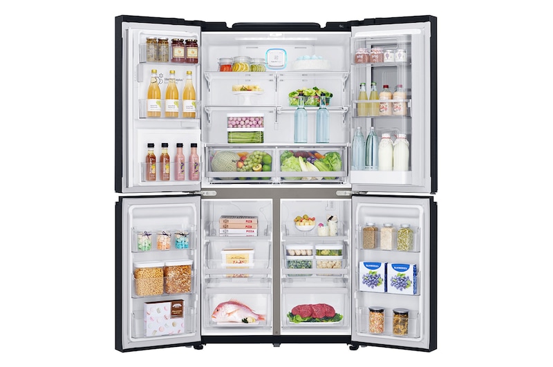 LG Knock. Knock. Keep it cool! | InstaView™ Door-in-Door™ | Amerikaanse koelkast | Multi-Door | Total No Frost | Inverter Linear Compressor | Extra koel- en vriesruimte, GMK9331MT