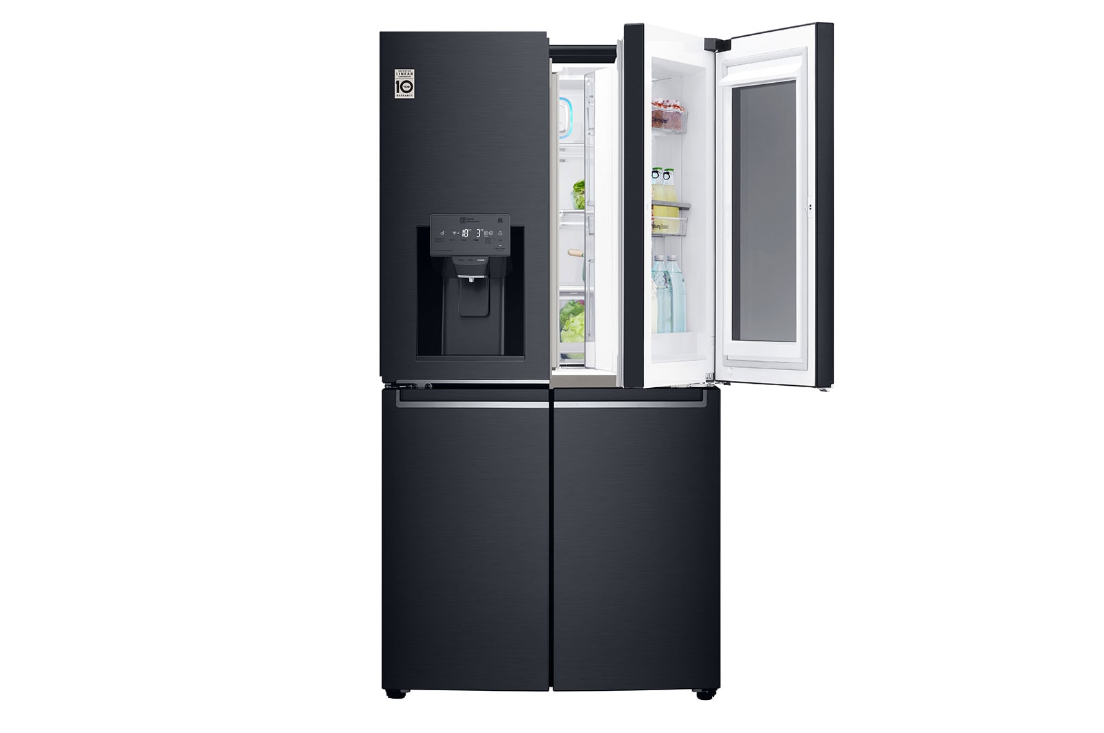 LG Knock. Knock. Keep it cool! | InstaView™ Door-in-Door™ | Amerikaanse koelkast | Multi-Door | Total No Frost | Inverter Linear Compressor | Extra koel- en vriesruimte, GMK9331MT