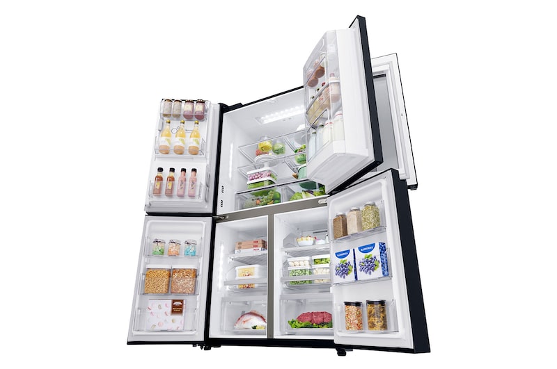 LG Knock. Knock. Keep it cool! | InstaView™ Door-in-Door™ | Amerikaanse koelkast | Multi-Door | Total No Frost | Inverter Linear Compressor | Extra koel- en vriesruimte, GMK9331MT