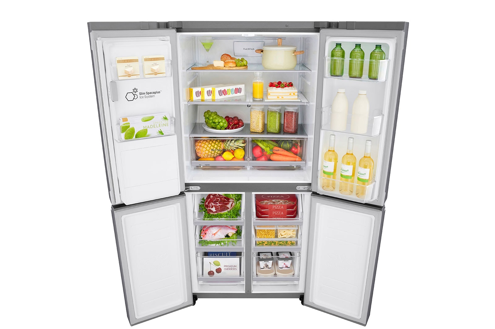 LG Smal design | 506L inhoud | DoorCooling+™ | Water- & ijsdispenser | Total No Frost | Inverter Linear Compressor, GML844PZKZ