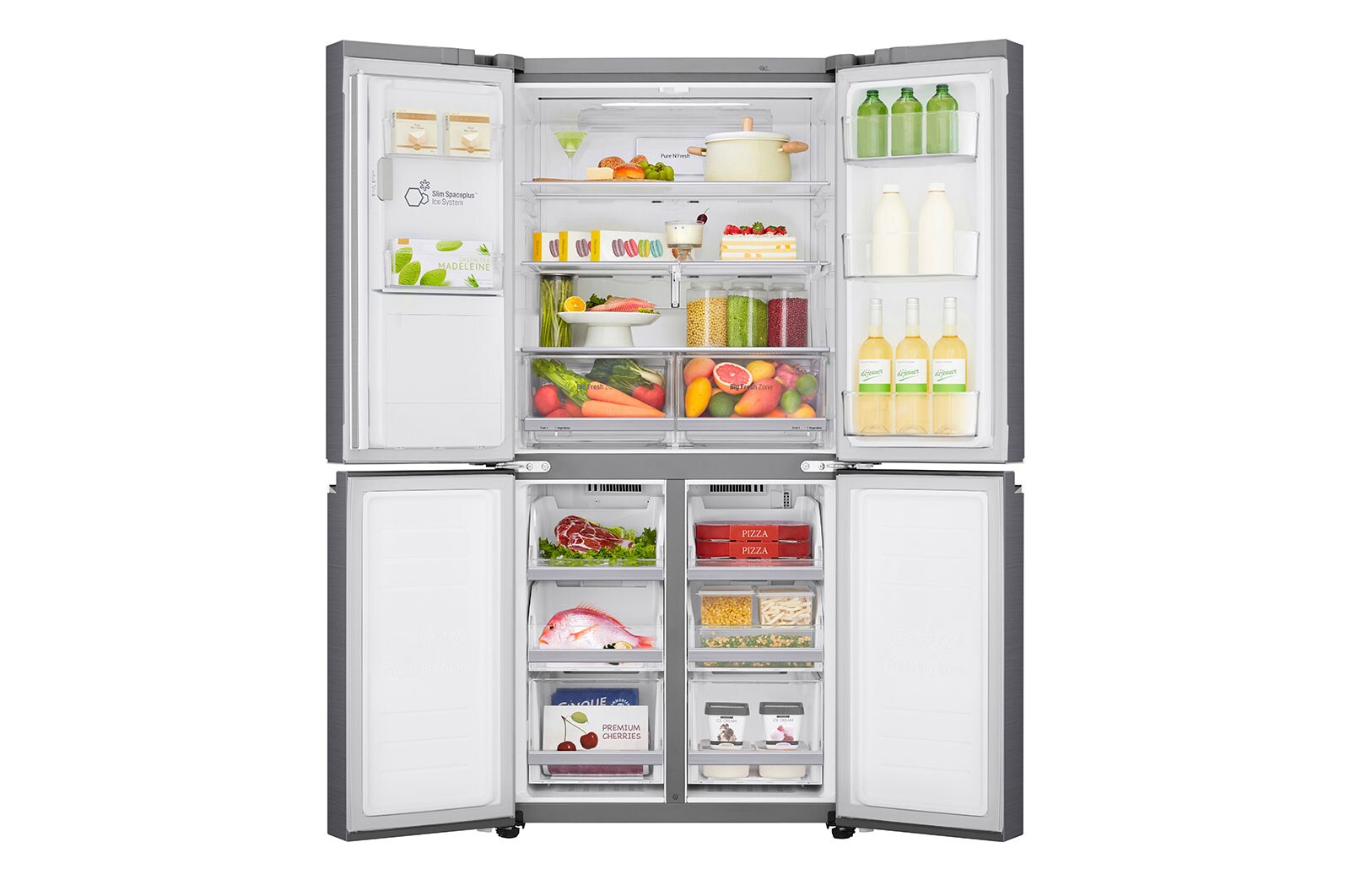 LG Smal design | 506L inhoud | DoorCooling+™ | Water- & ijsdispenser | Total No Frost | Inverter Linear Compressor, GML844PZKZ