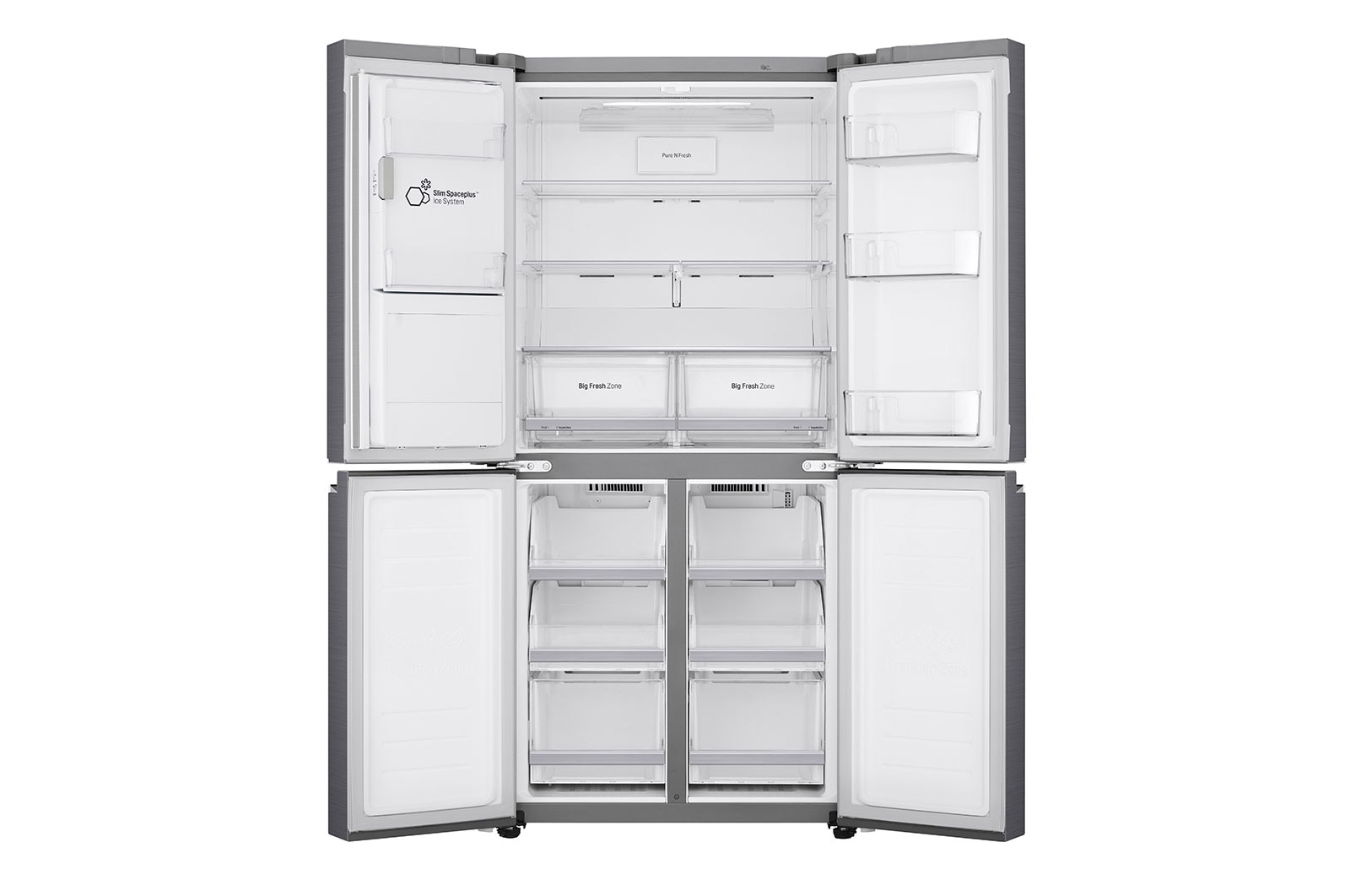 LG Smal design | 506L inhoud | DoorCooling+™ | Water- & ijsdispenser | Total No Frost | Inverter Linear Compressor, GML844PZKZ
