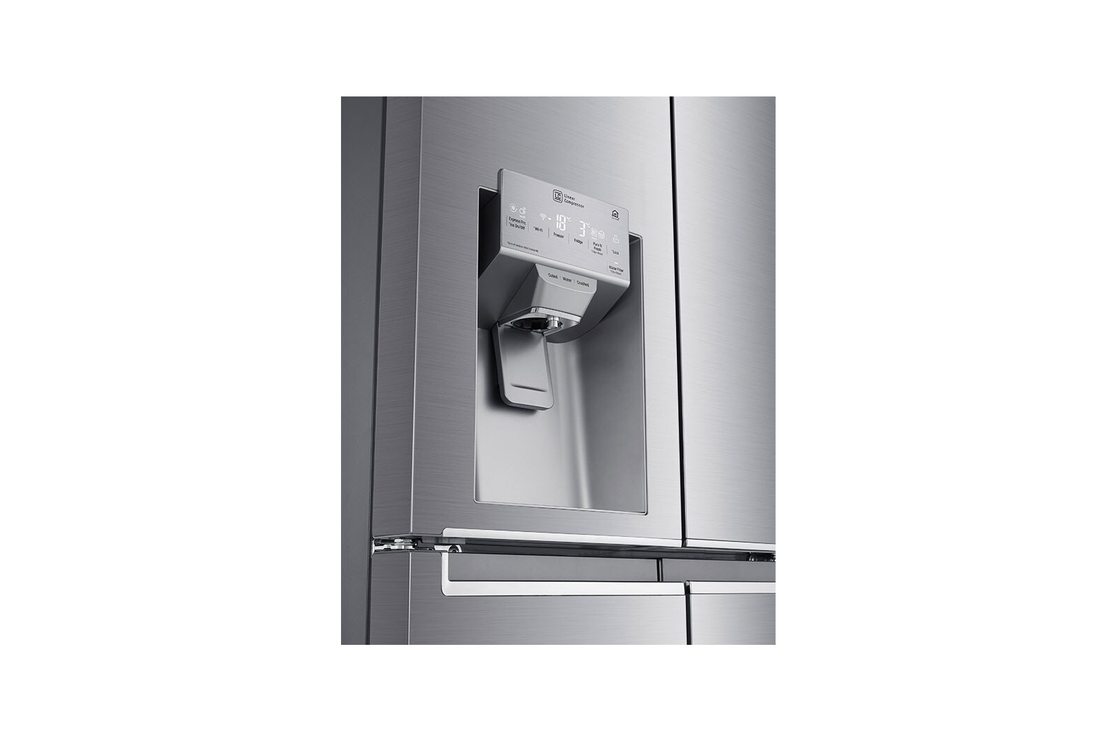 LG Smal design | 506L inhoud | DoorCooling+™ | Water- & ijsdispenser | Total No Frost | Inverter Linear Compressor, GML844PZKZ