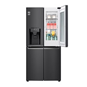 LG 508L inhoud | InstaView™ Door-in-Door™  | DoorCooling+™ | Water- en ijsdispenser met UVnano™ | Inverter Linear Compressor, GMX844MCBF